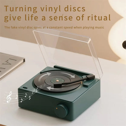 Vintage Vinyl Record Player Bluetooth Speaker