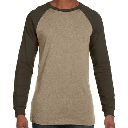 Bella Mens Jersey Long-Sleeve Baseball T-Shirt