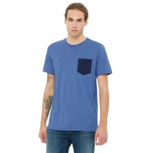 Bella Mens Jersey Short-Sleeve Pocket T-Shirt