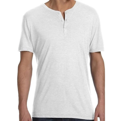 Bella Mens Triblend Short-Sleeve Henley