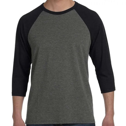 Bella Unisex 3/4-Sleeve Baseball T-Shirt