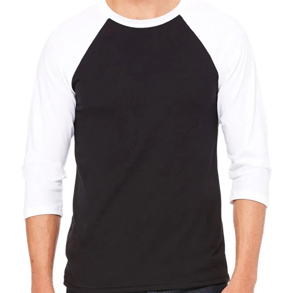 Bella Unisex 3/4-Sleeve Baseball T-Shirt
