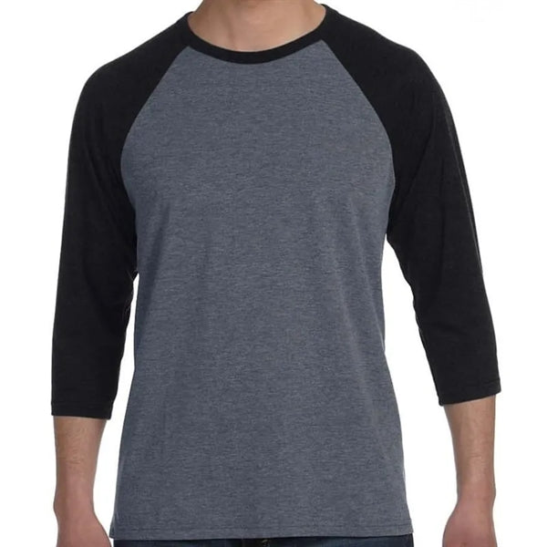 Bella Unisex 3/4-Sleeve Baseball T-Shirt
