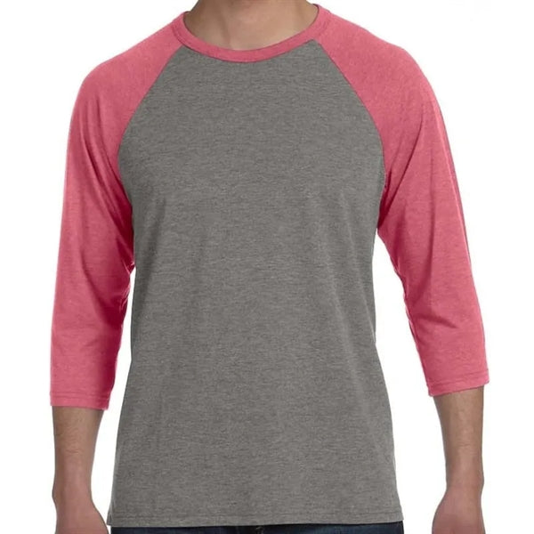 Bella Unisex 3/4-Sleeve Baseball T-Shirt