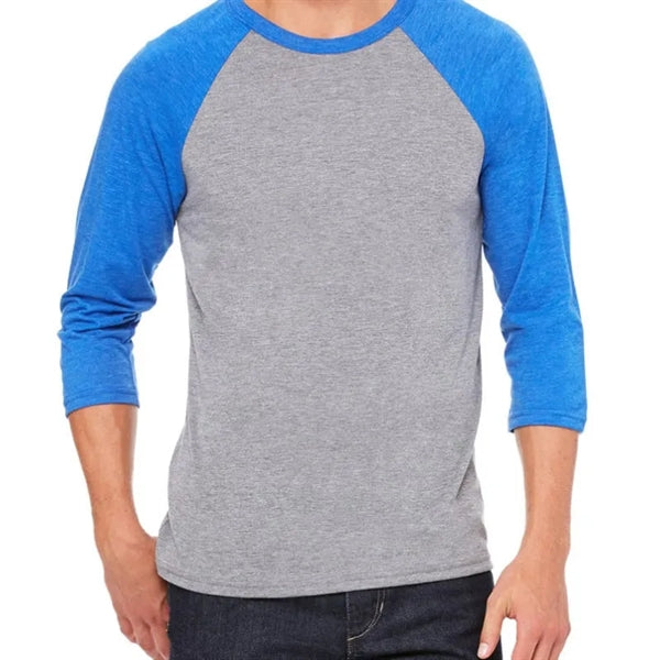 Bella Unisex 3/4-Sleeve Baseball T-Shirt