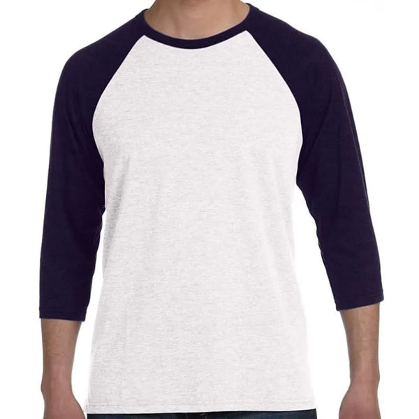 Bella Unisex 3/4-Sleeve Baseball T-Shirt