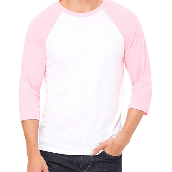 Bella Unisex 3/4-Sleeve Baseball T-Shirt
