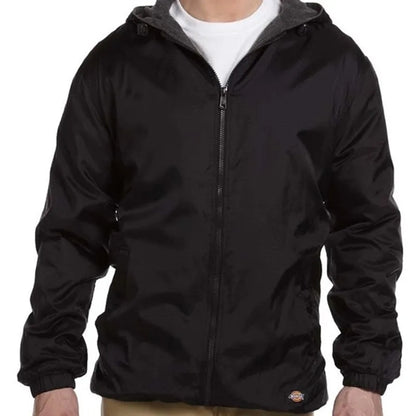 Dickies Fleece-Lined Hooded Nylon Jacket