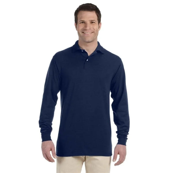 Jerzees 5.6 Oz., 50/50 Long-Sleeve Jersey Polo With SpotS...