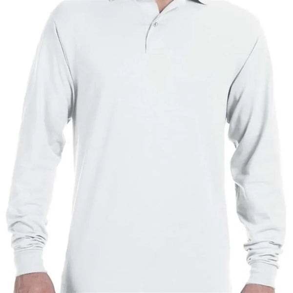Jerzees 5.6 Oz., 50/50 Long-Sleeve Jersey Polo With SpotS...