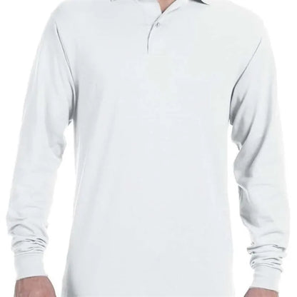 Jerzees 5.6 Oz., 50/50 Long-Sleeve Jersey Polo With SpotS...