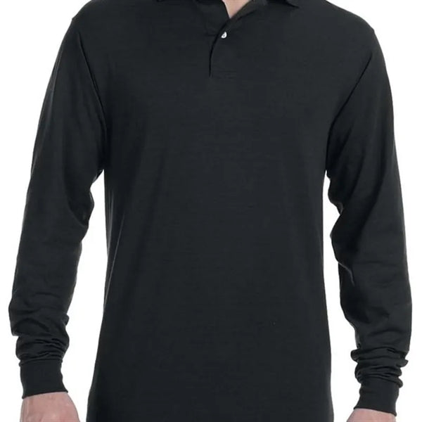 Jerzees 5.6 Oz., 50/50 Long-Sleeve Jersey Polo With SpotS...