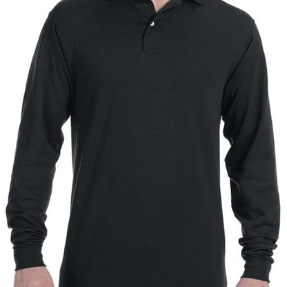 Jerzees 5.6 Oz., 50/50 Long-Sleeve Jersey Polo With SpotS...