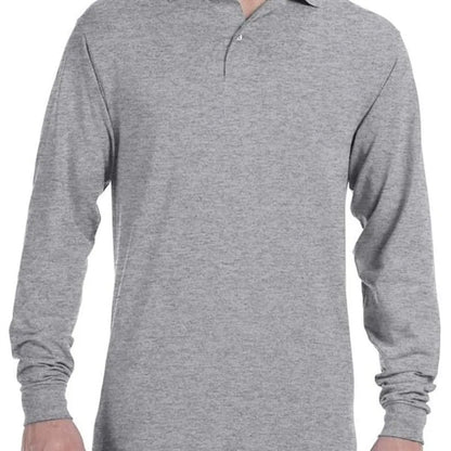 Jerzees 5.6 Oz., 50/50 Long-Sleeve Jersey Polo With SpotS...
