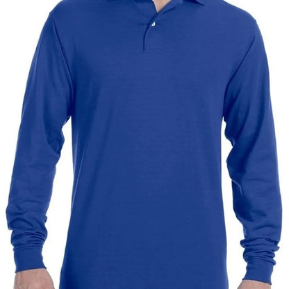 Jerzees 5.6 Oz., 50/50 Long-Sleeve Jersey Polo With SpotS...