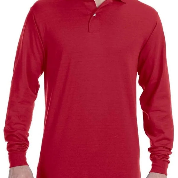 Jerzees 5.6 Oz., 50/50 Long-Sleeve Jersey Polo With SpotS...