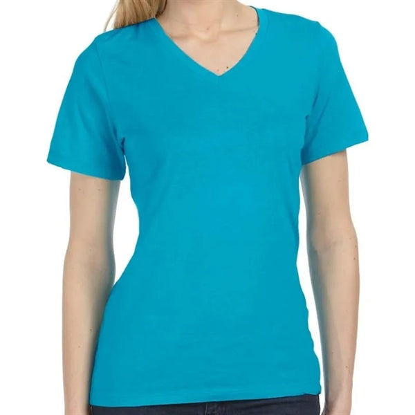 Bella Missys Relaxed Jersey Short-Sleeve V-Neck T-Shirt