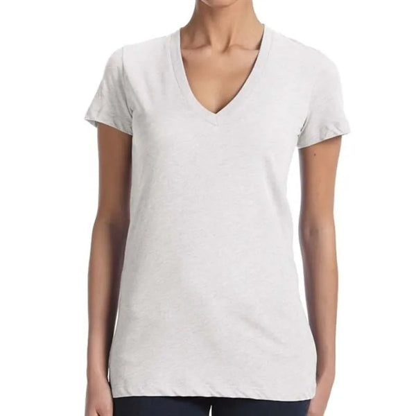Bella Ladies Triblend Short-Sleeve Deep V-Neck T-Shirt