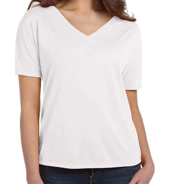 Bella Ladies Slouchy V-Neck T-Shirt