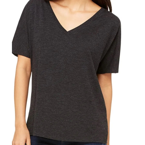 Bella Ladies Slouchy V-Neck T-Shirt