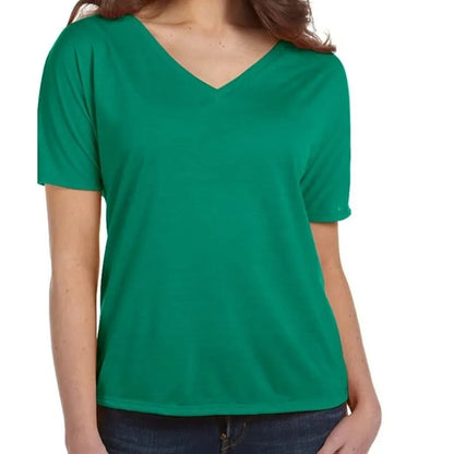 Bella Ladies Slouchy V-Neck T-Shirt