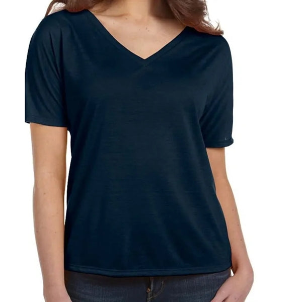 Bella Ladies Slouchy V-Neck T-Shirt