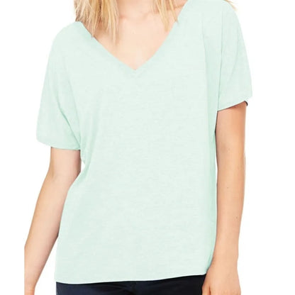 Bella Ladies Slouchy V-Neck T-Shirt