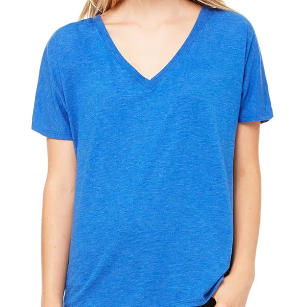Bella Ladies Slouchy V-Neck T-Shirt