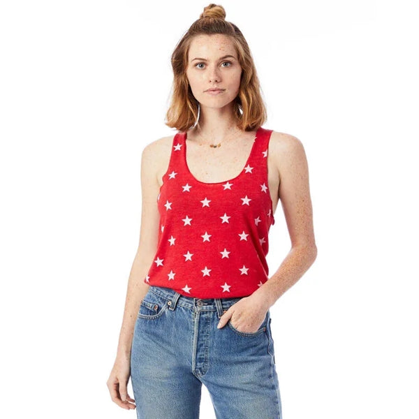 Alternative Ladies Meegs Printed Racer Tank