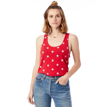 Alternative Ladies Meegs Printed Racer Tank
