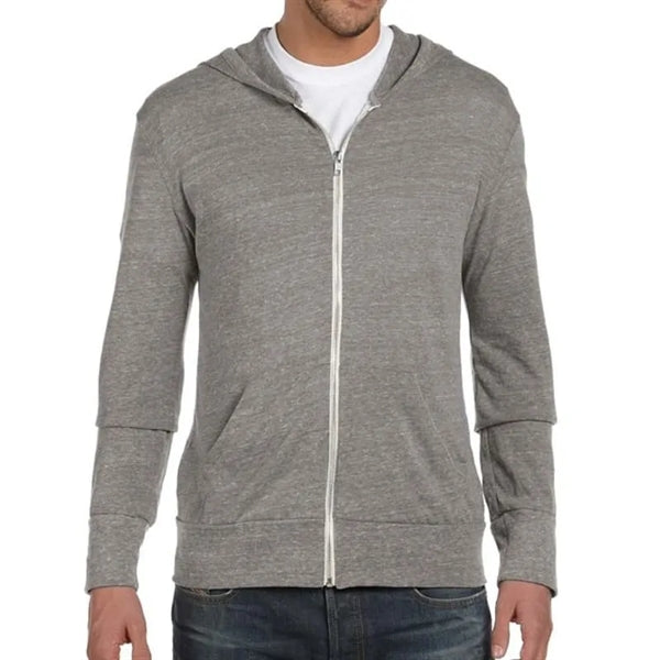 Alternative Mens Eco Long-Sleeve Zip Hoodie