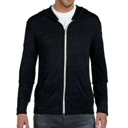 Alternative Mens Eco Long-Sleeve Zip Hoodie