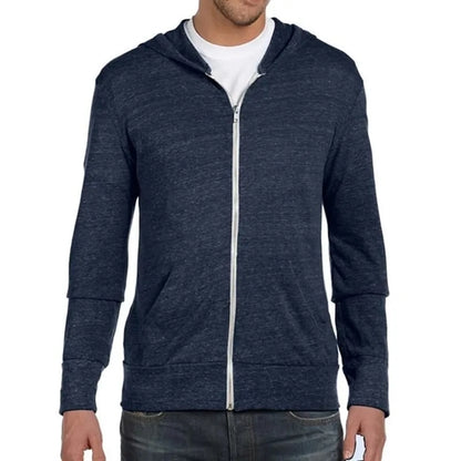 Alternative Mens Eco Long-Sleeve Zip Hoodie