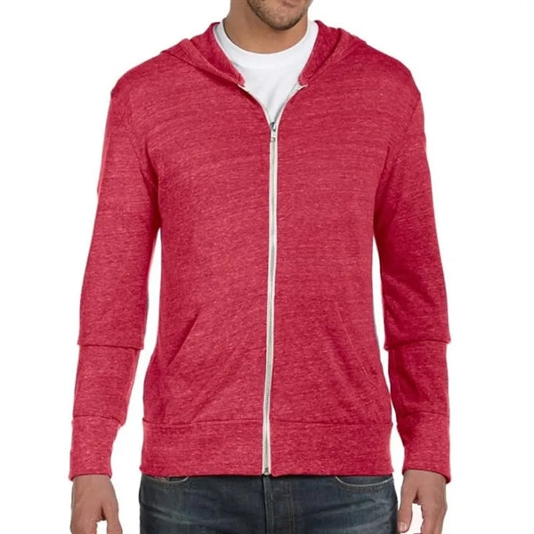 Alternative Mens Eco Long-Sleeve Zip Hoodie