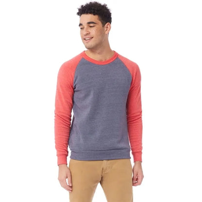 Alternative Mens Champ Colorblocked Fleece Crew
