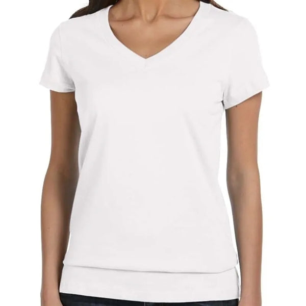 Bella Ladies Jersey Short-Sleeve V-Neck T-Shirt