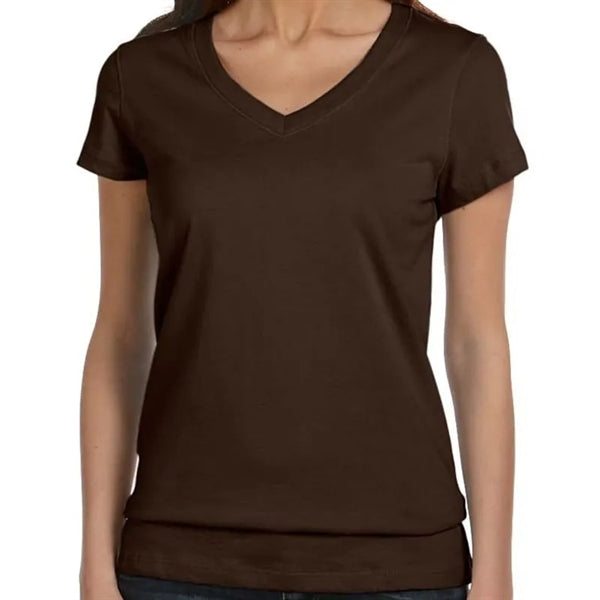 Bella Ladies Jersey Short-Sleeve V-Neck T-Shirt