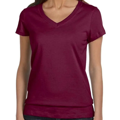 Bella Ladies Jersey Short-Sleeve V-Neck T-Shirt