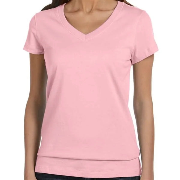 Bella Ladies Jersey Short-Sleeve V-Neck T-Shirt