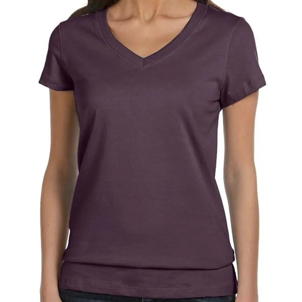 Bella Ladies Jersey Short-Sleeve V-Neck T-Shirt