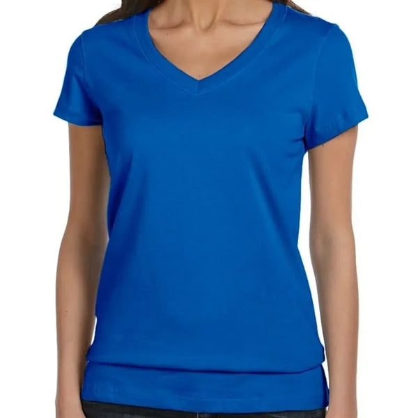 Bella Ladies Jersey Short-Sleeve V-Neck T-Shirt