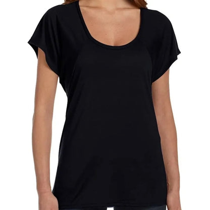 Bella Ladies Flowy Raglan T-Shirt