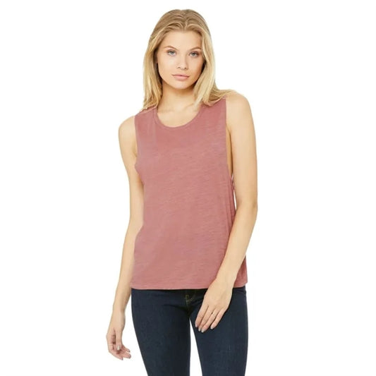 Bella Ladies Flowy Scoop Muscle Tank