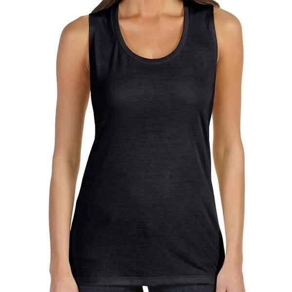 Bella Ladies Flowy Scoop Muscle Tank
