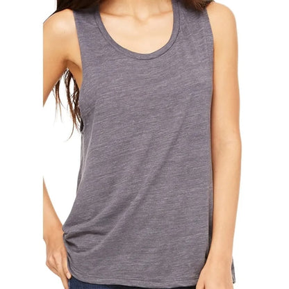 Bella Ladies Flowy Scoop Muscle Tank