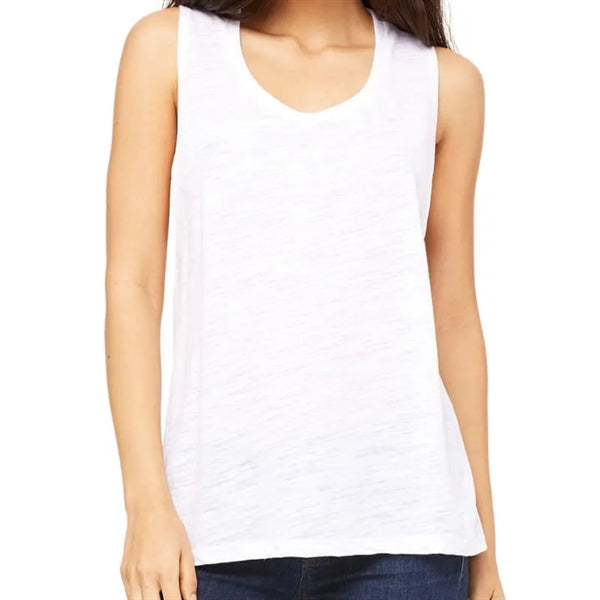 Bella Ladies Flowy Scoop Muscle Tank