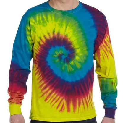 Tie-Dye 5.4 Oz., 100% Cotton Long-Sleeve Tie-Dyed T-Shirt