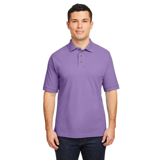 Harriton Mens 6 Oz. Ringspun Cotton Pique Short-Sleeve Polo