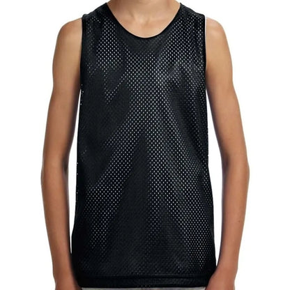 A4 Youth Reversible Mesh Tank Top