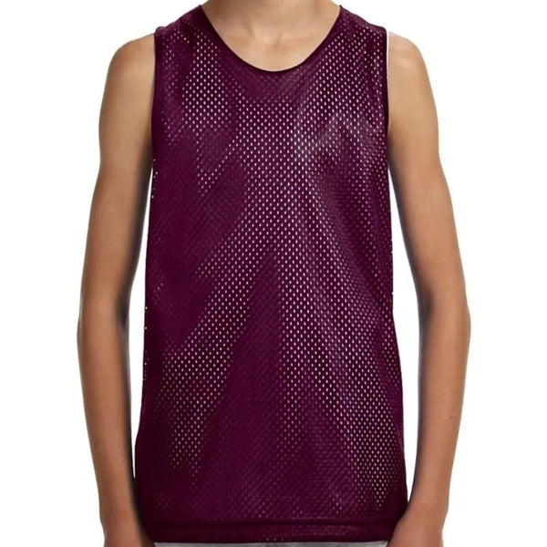 A4 Youth Reversible Mesh Tank Top